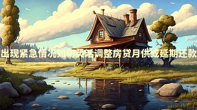如果出现紧急情况如何灵活调整房贷月供或延期还款策略