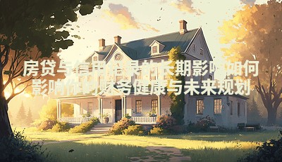 房贷与信用记录的长期影响如何影响你的财务健康与未来规划