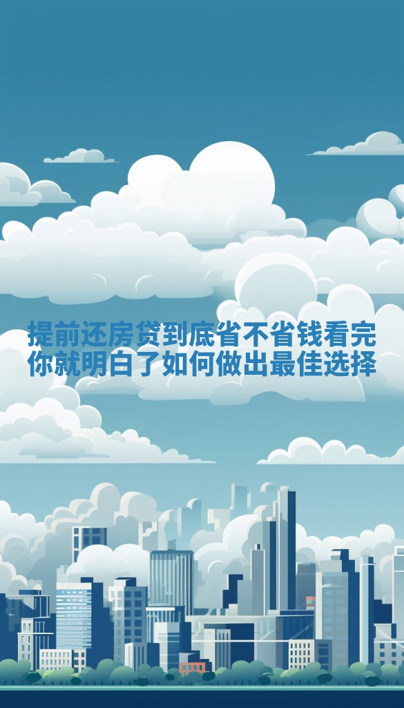 提前还房贷到底省不省钱看完你就明白了如何做出最佳选择